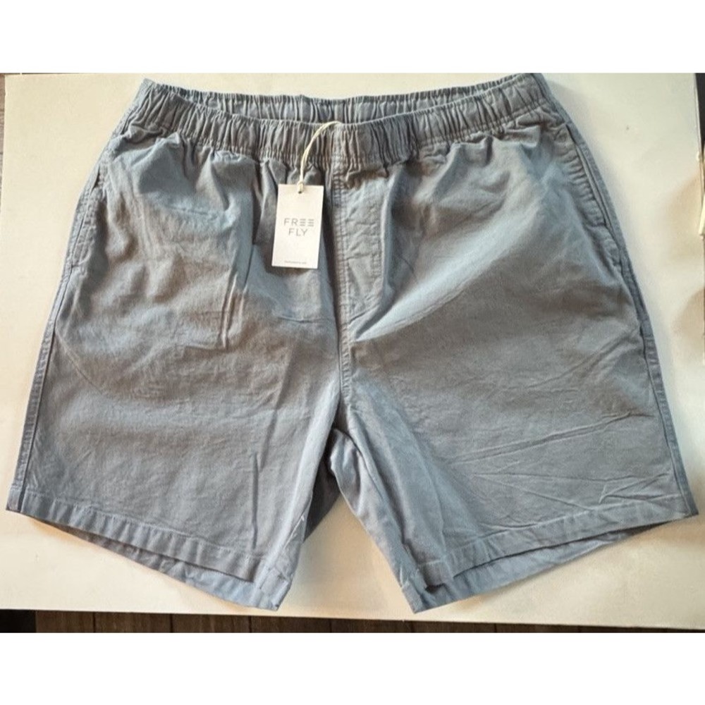 Free Fly Apparel Shorts Men's Stretch Canvas 7" Inseam Pockets Slate Size XL New
